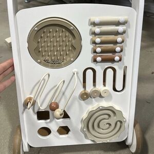 Gathre Kids Interactive White and Tan Activity Walker